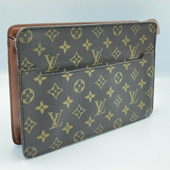 AUTHENTIC Louis Vuitton Monogram Pochette Homme Clutch Bag